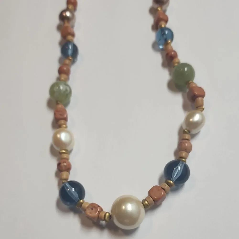 Liz Claiborne Elegant Multicolor Beaded Necklace